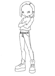 Tô màu Nhân Vật Yumi Trong Mật Mã Lyoko