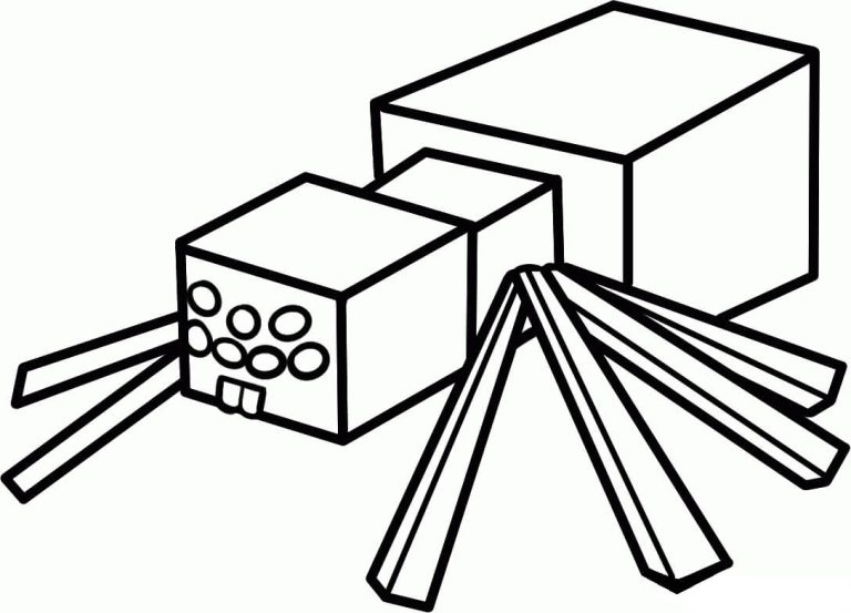 Tô màu Nhện Trong Minecraft