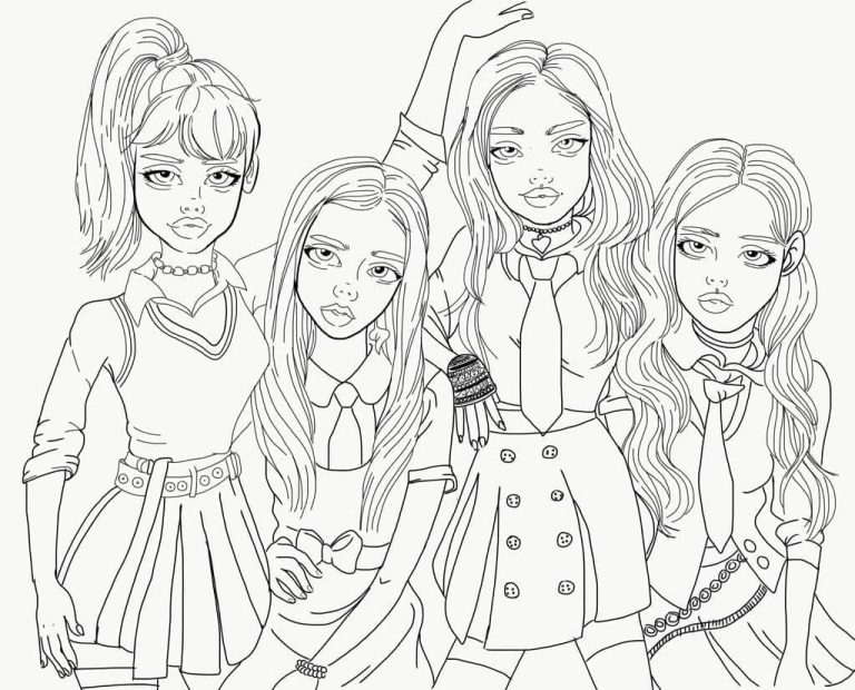 Tô màu Nhóm Blackpink Đẹp Nhất