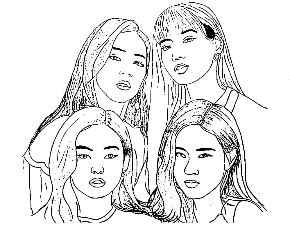 Tô màu Nhóm Blackpink Lôi Cuốn