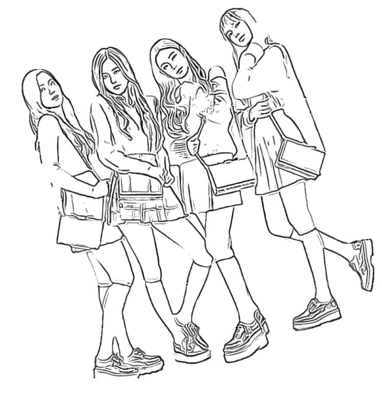Tô màu Nhóm Blackpink Thu Hút