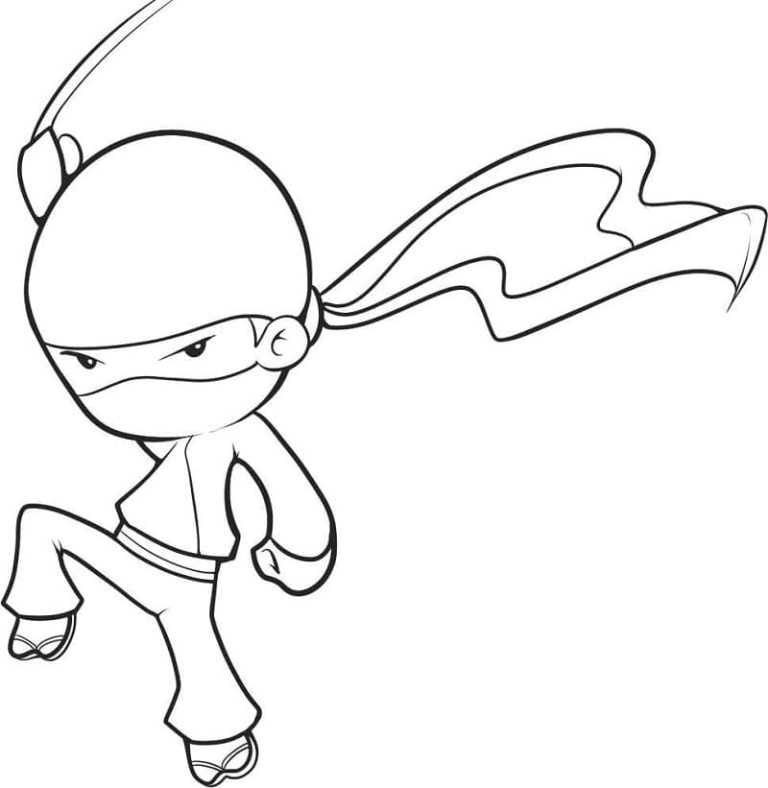 Tô màu Ninja Tý Hon