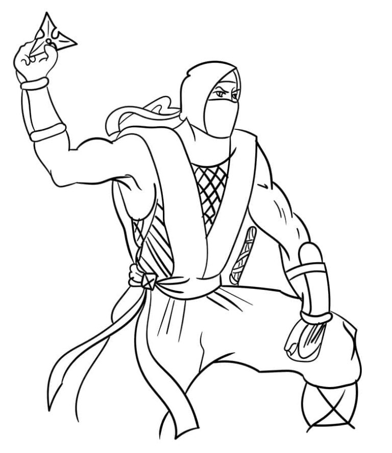 Tô màu Ninja và Phi Tiêu