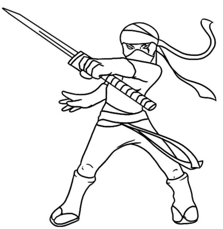 Tô màu Ninja và Thanh Kiếm