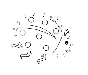Tô màu Nối Số Con Bọ Rùa