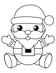Tô màu Ông Già Noel Tý Hon