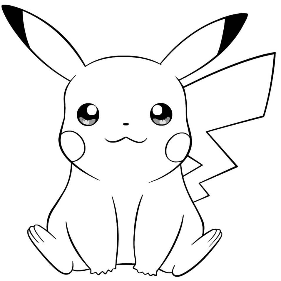 Tô màu Pikachu Dễ Thương