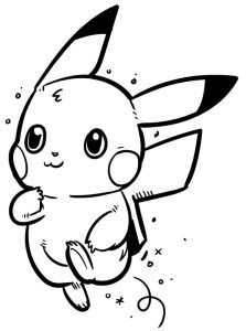 Tô màu Pikachu Rất Cute