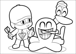 Tô màu Pocoyo Cùng Các Bạn