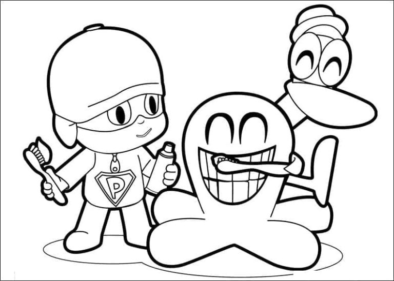 Tô màu Pocoyo Cùng Các Bạn