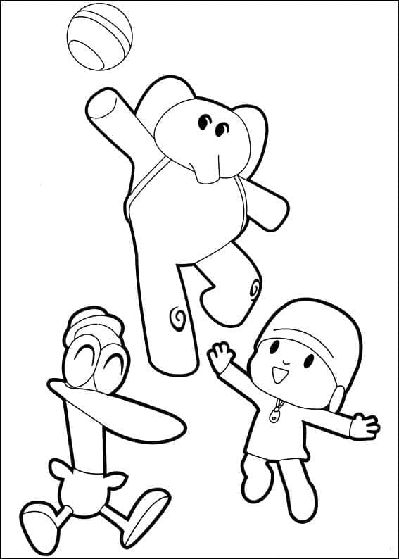 Tô màu Pocoyo và Các Bạn