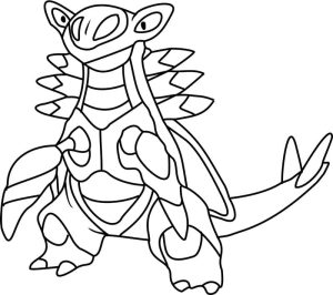 Tô màu Pokemon Armaldo