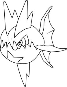 Tô màu Pokemon Carvanha