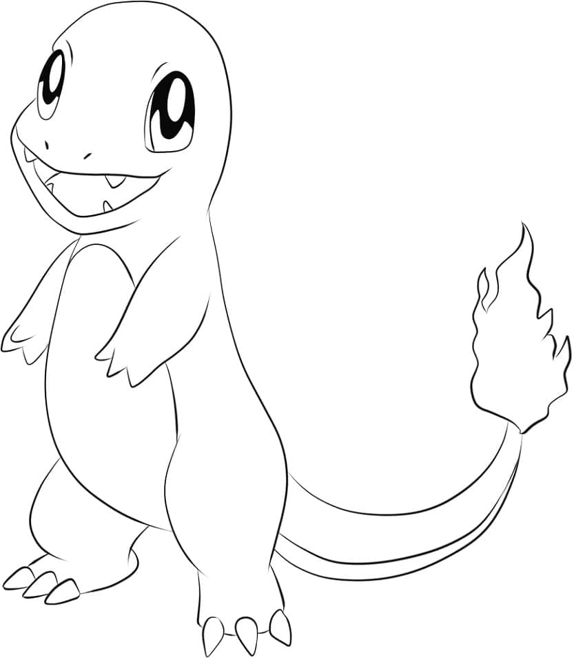 Tô màu Pokemon Charmander Đẹp