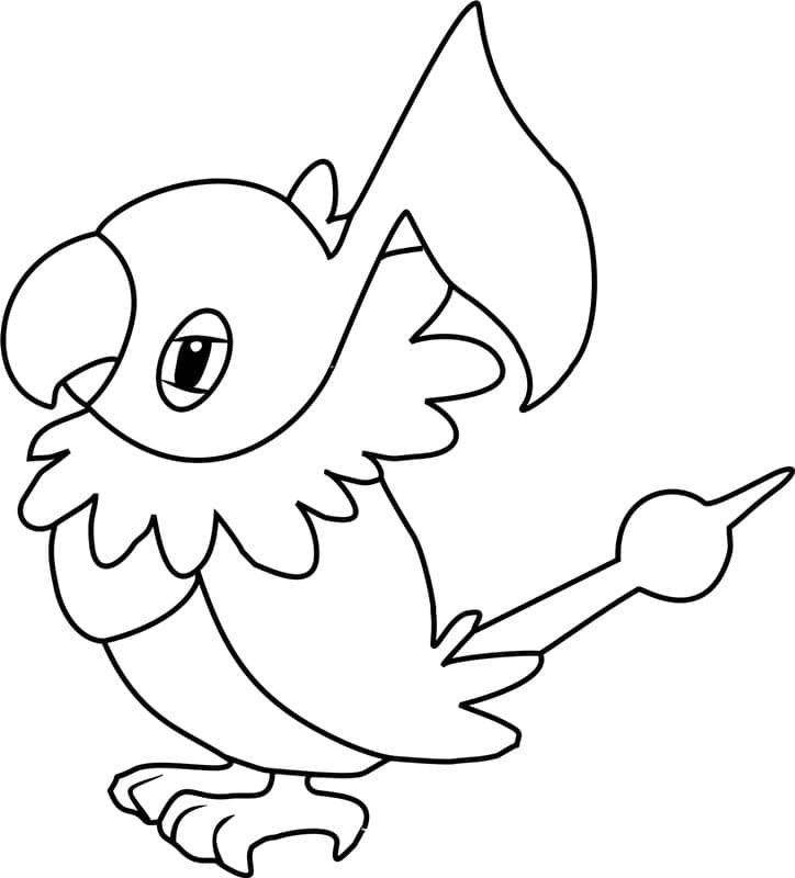 Tô màu Pokemon Chatot
