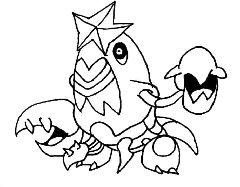 Tô màu Pokemon Crawdaunt