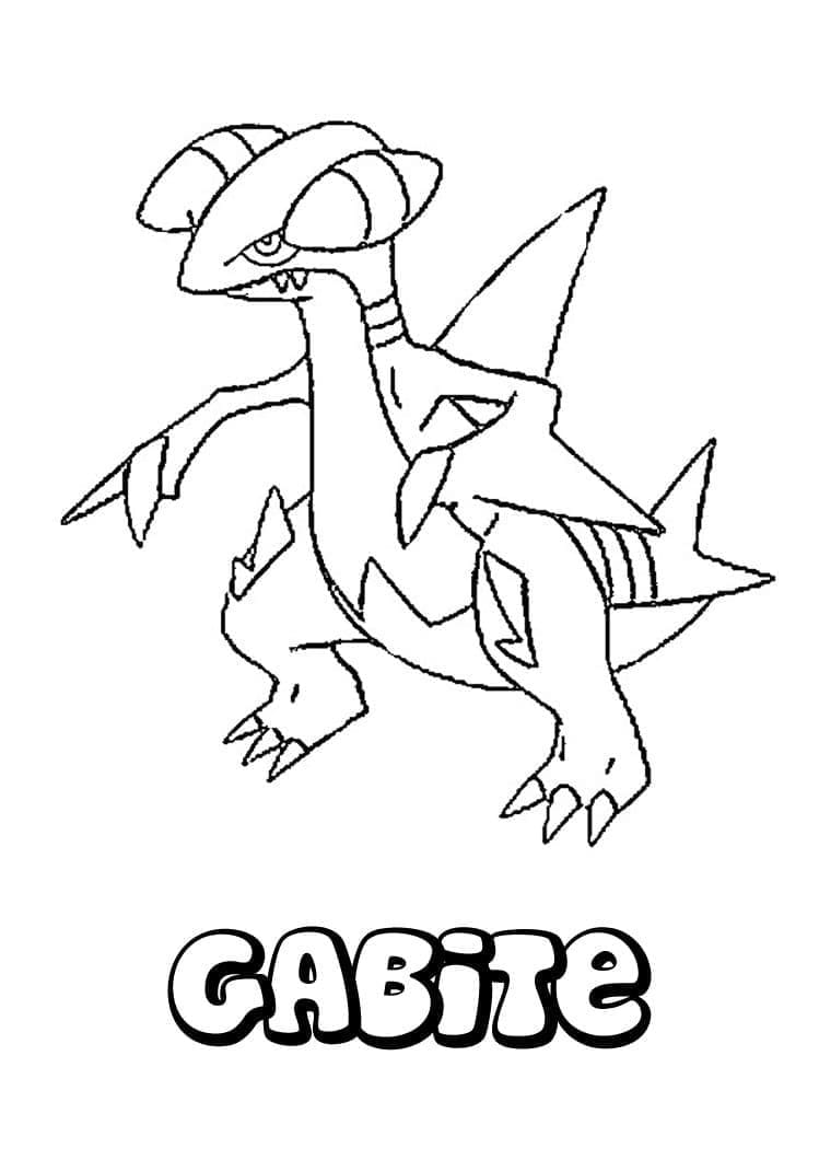 Tô màu Pokemon Gabite