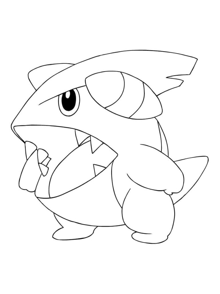 Tô màu Pokemon Gible