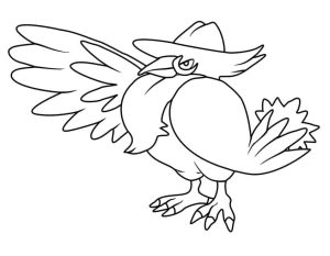 Tô màu Pokemon Honchkrow