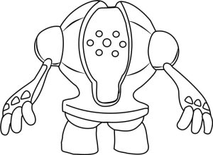 Tô màu Pokemon Huyền Thoại Registeel
