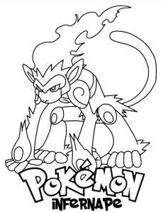 Tô màu Pokemon Infernape