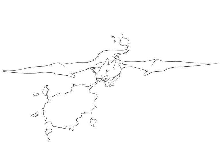 Tô màu Pokemon Lửa Charizard