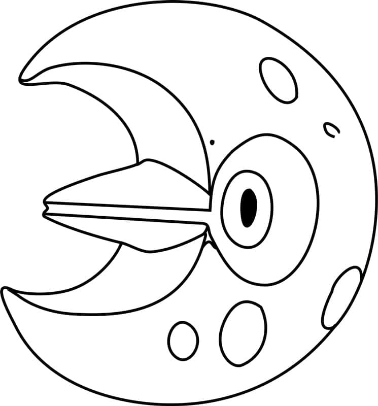 Tô màu Pokemon Lunatone