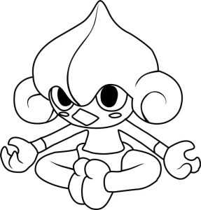 Tô màu Pokemon Meditite