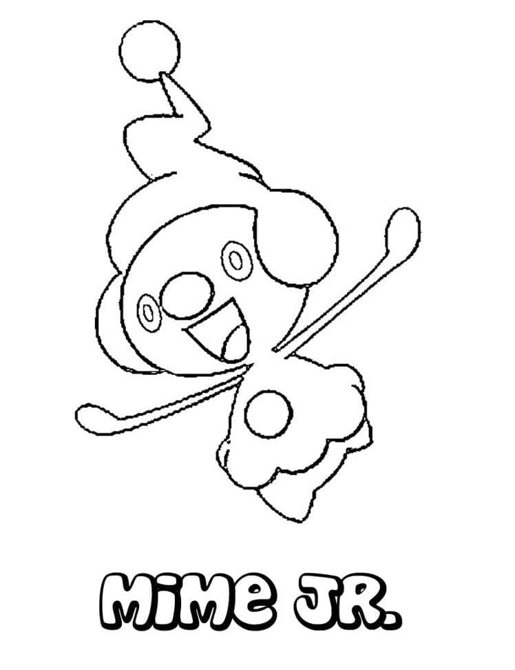 Tô màu Pokemon Mime jr