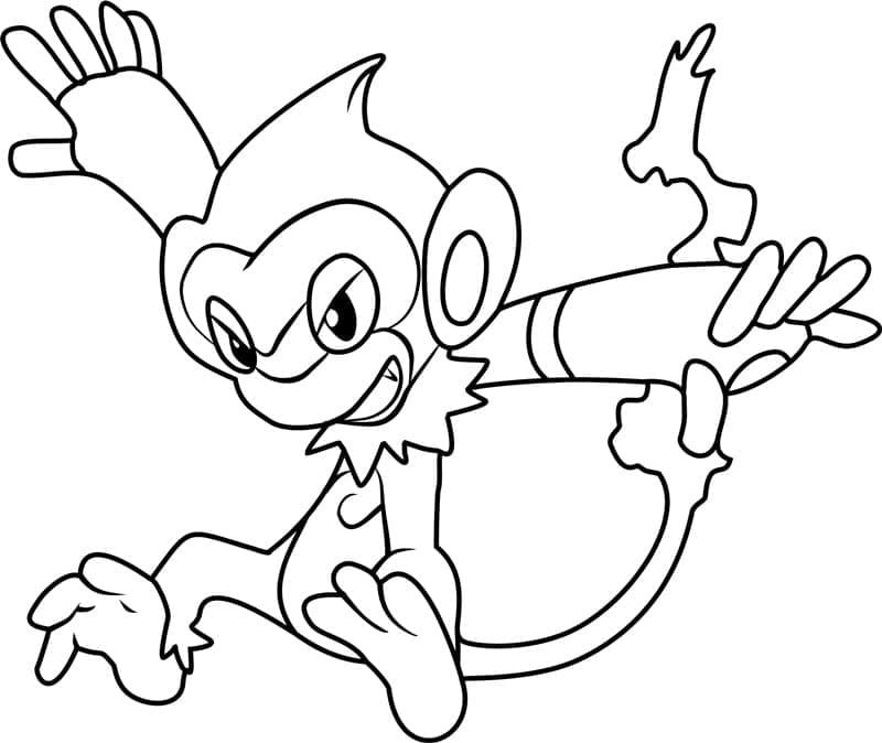 Tô màu Pokemon Monferno