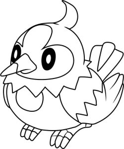 Tô màu Pokemon Starly