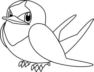 Tô màu Pokemon Taillow