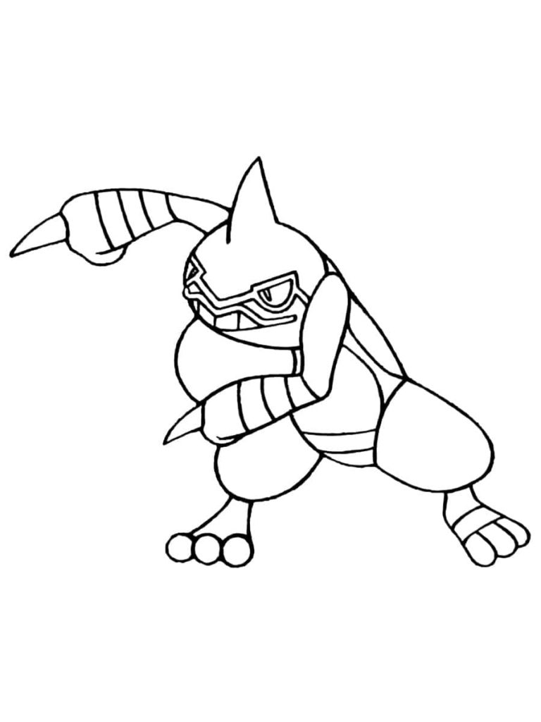 Tô màu Pokemon Toxicroak
