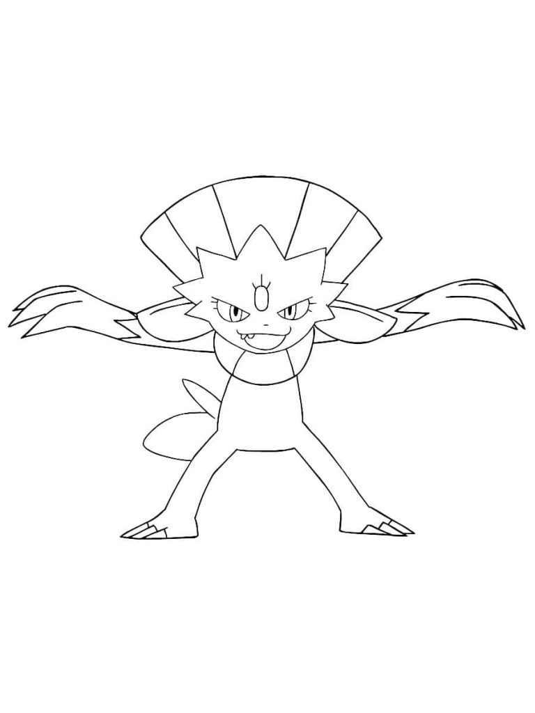 Tô màu Pokemon Weavile