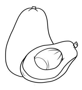 Tô màu Quả Bơ Thơm Ngon