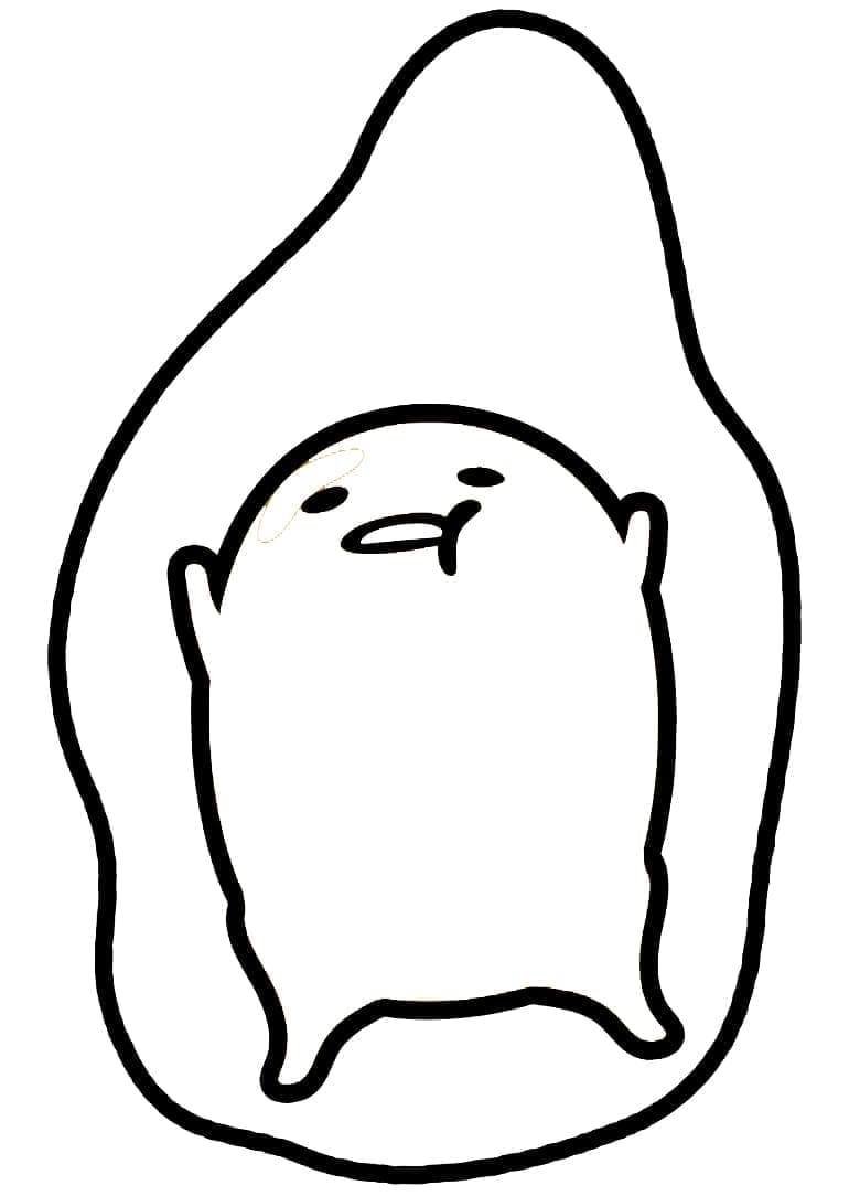 Tô màu Quả Trứng Gudetama