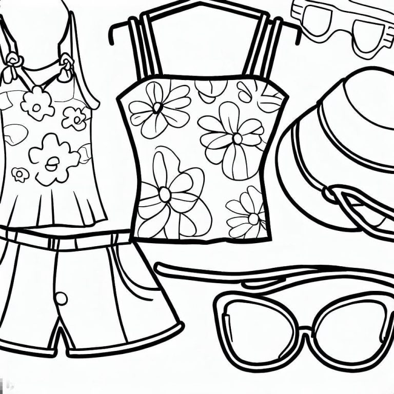 Tô màu Quần Áo Mùa Hè Đẹp Nhất