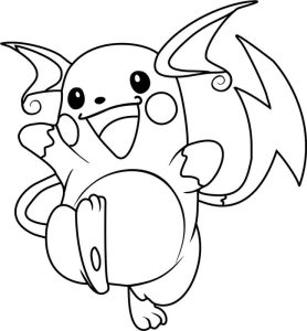 Tô Màu Pokemon Raichu