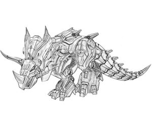 Tô màu Robot Transformer Khủng Long