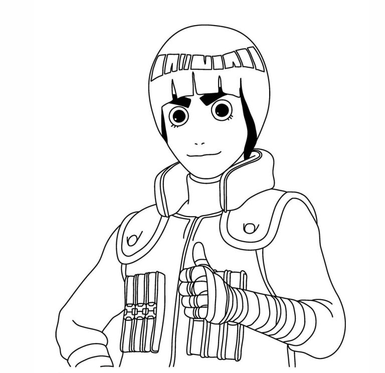 Tô màu Rock Lee Trong Naruto