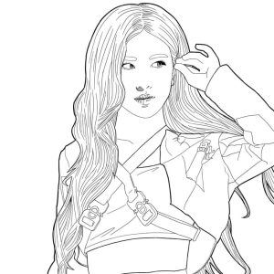 Tô màu Rose Nhóm Blackpink