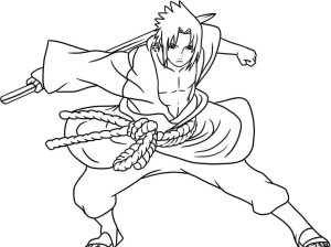 Tô màu Sasuke Chiến Đấu