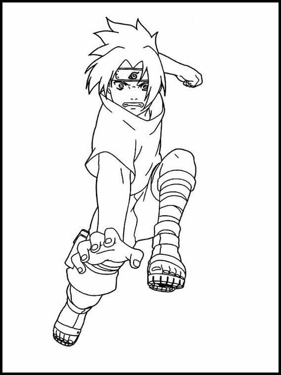 Tô màu Sasuke Tấn Công