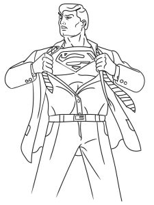 Tô màu Siêu Nhân Superman Chuẩn Bị Hành Động