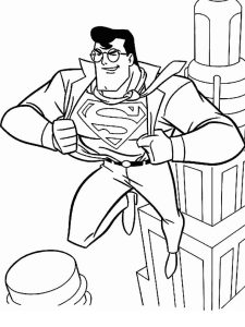 Tô màu Siêu Nhân Superman Hành Động