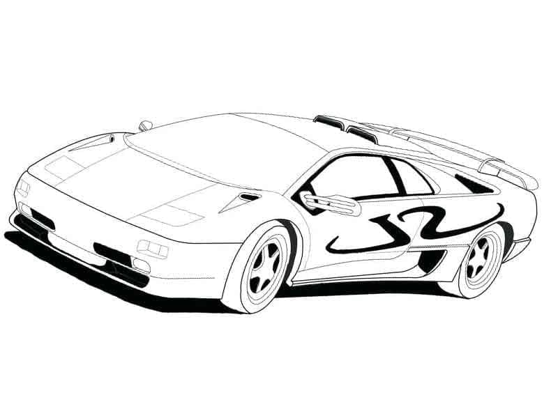 Tô màu Siêu Xe Lamborghini Hiện Đại
