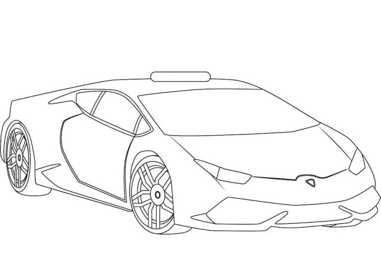 Tô màu Siêu Xe Lamborghini Tốc Độ