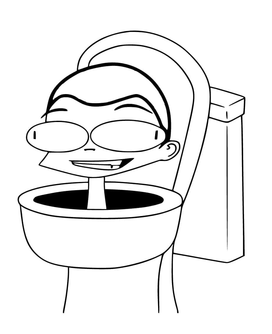 Tô màu Skibidi Toilet Ngốc Nghếch