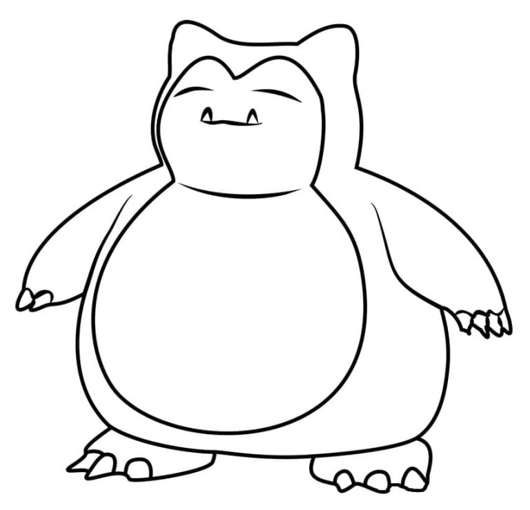 Tô màu Snorlax Trong Pokemon