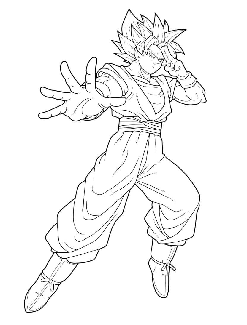 Tô màu Son Goku Tuyệt Vời